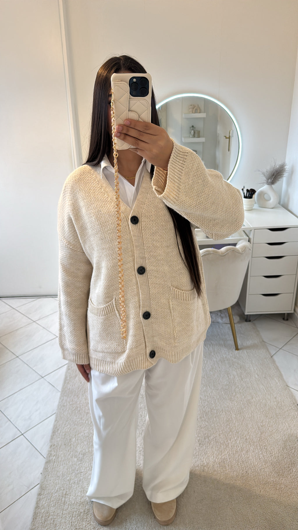 Cardigan beige