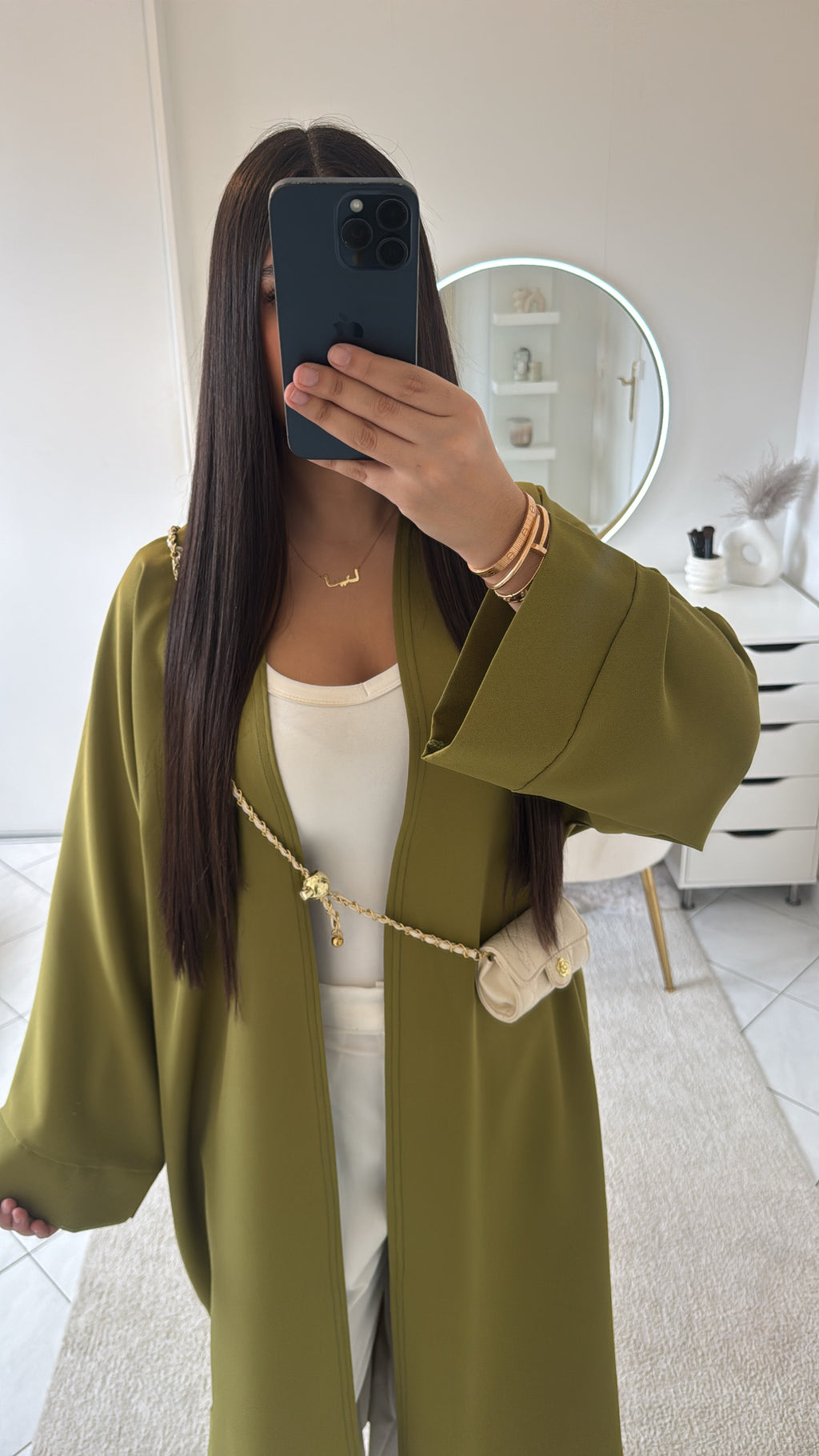 Kimono vert olive