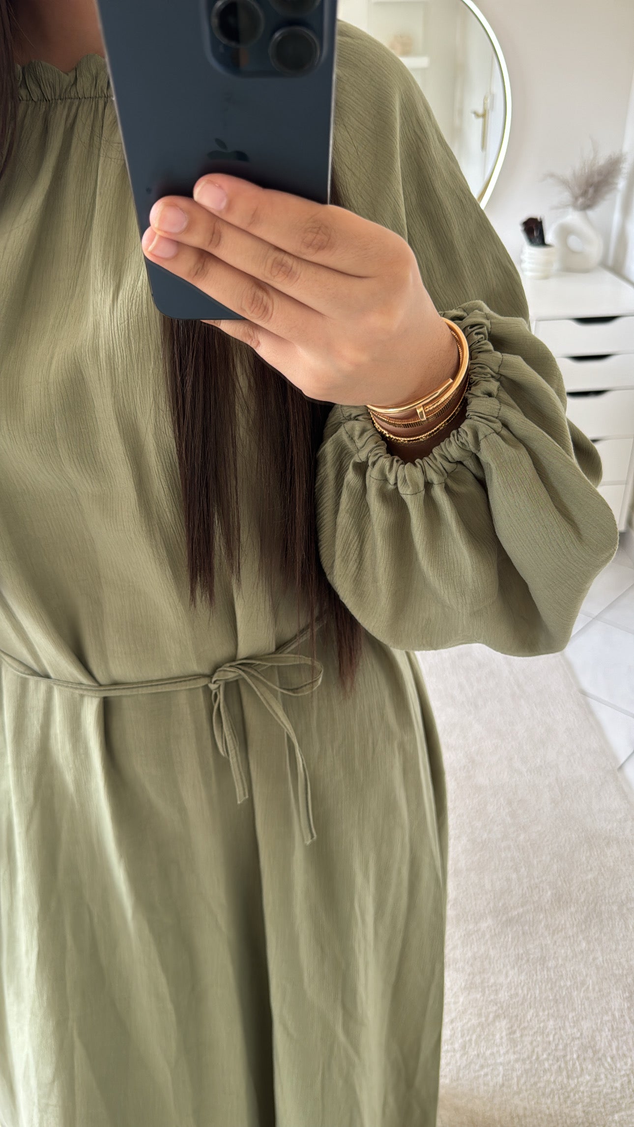 Robe vert kaki