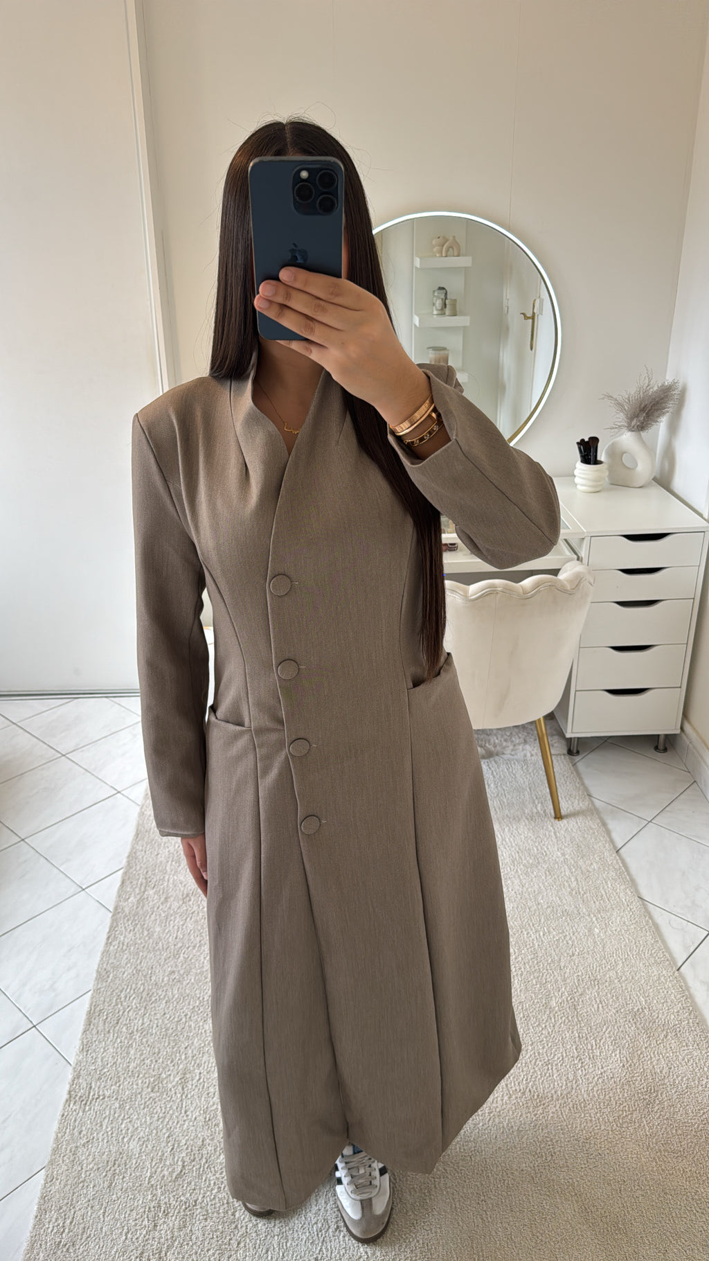 Blazer long taupe
