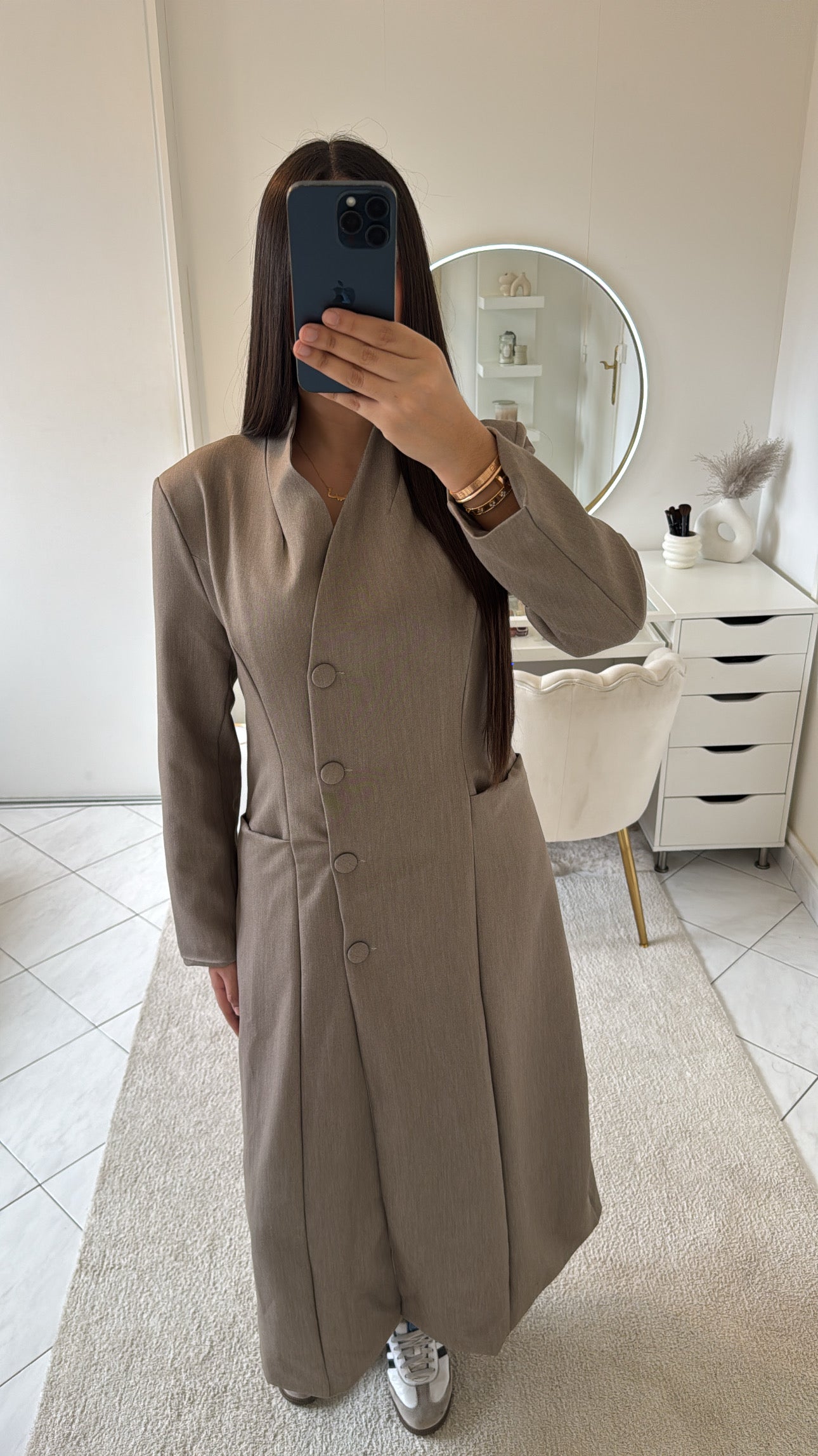 Blazer long taupe