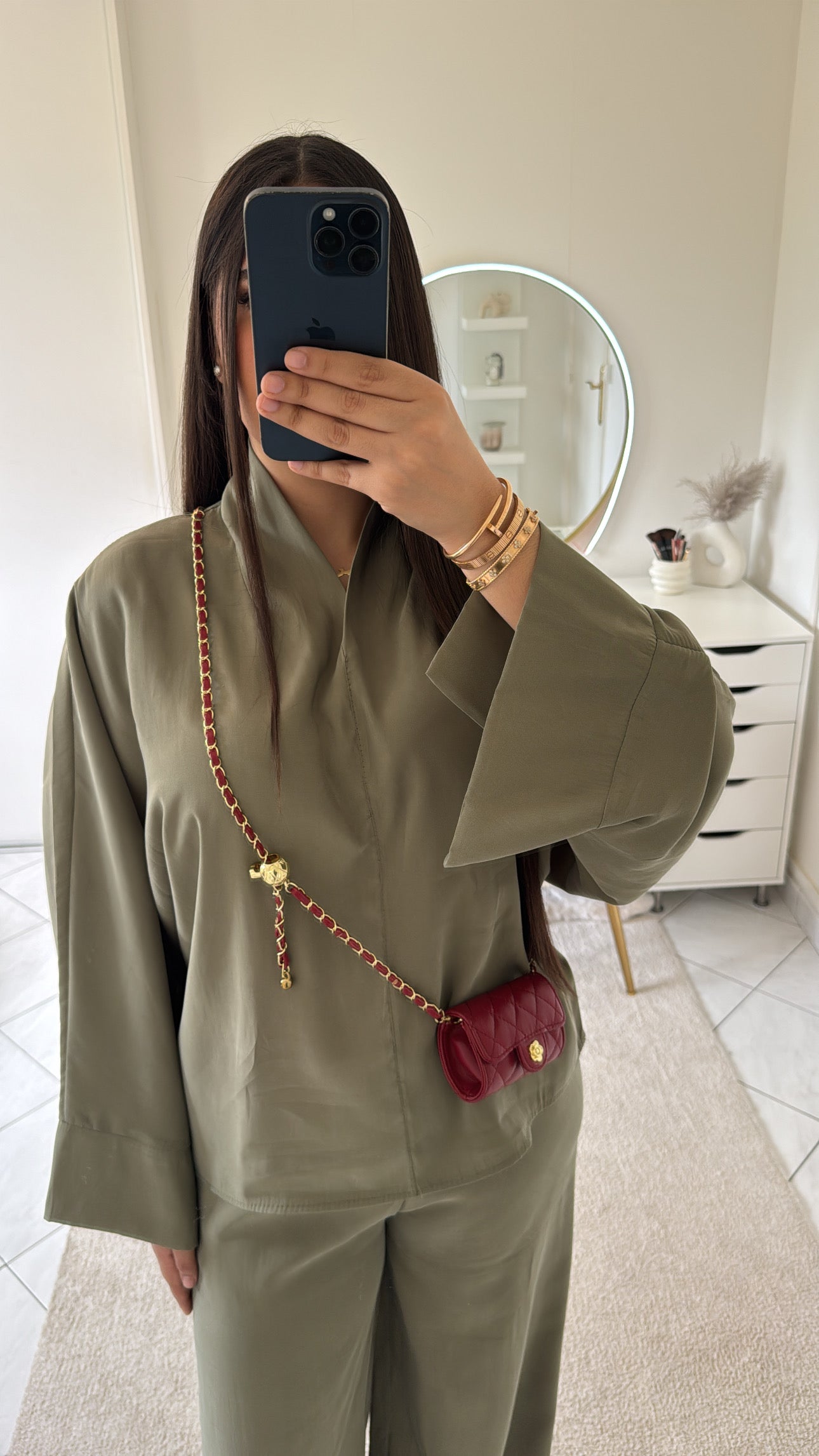 Ensemble vert kaki