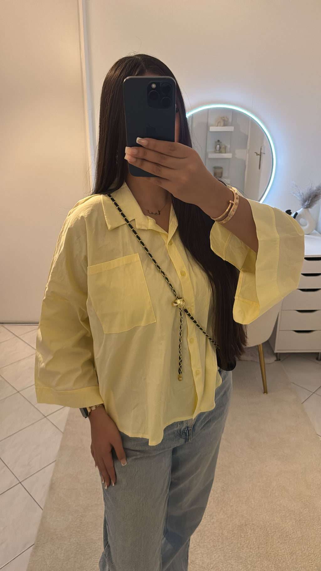 Chemise jaune