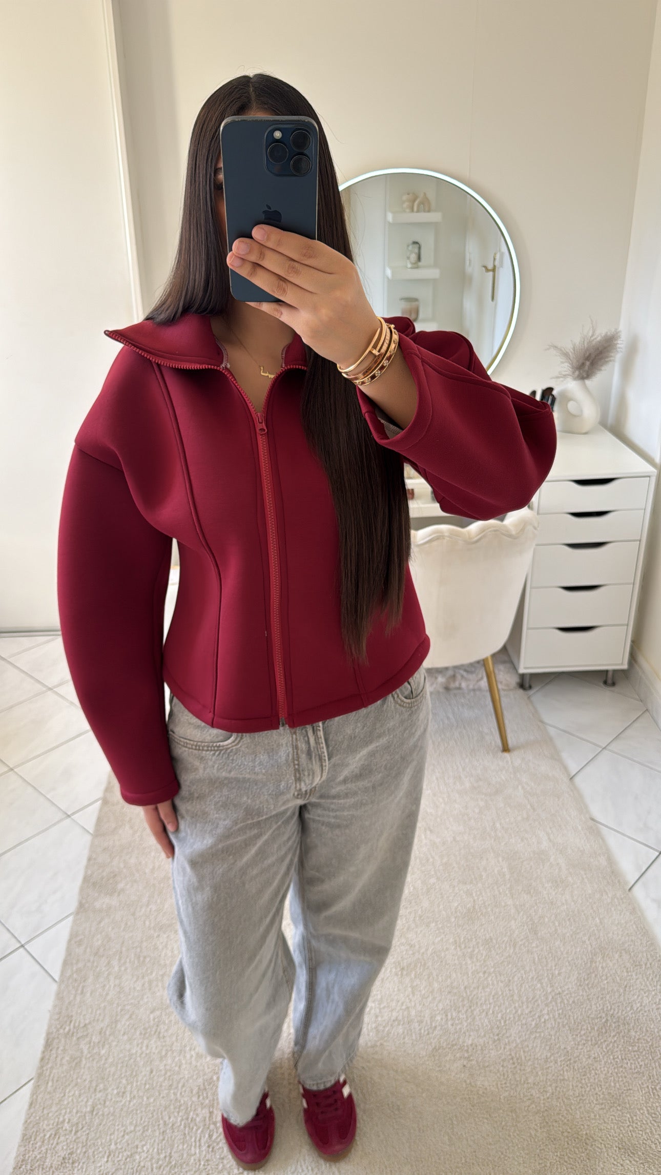 Veste bordeaux