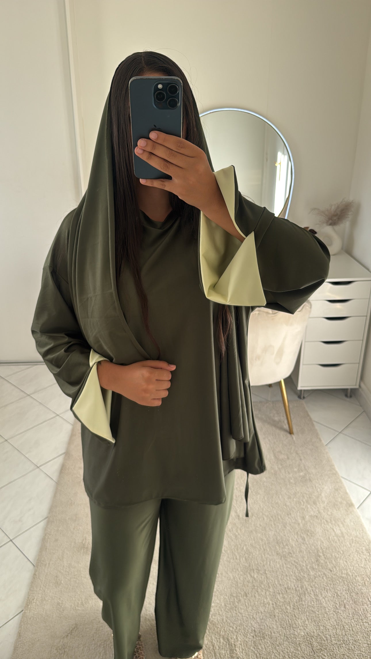 Burkini 3 pièces kaki