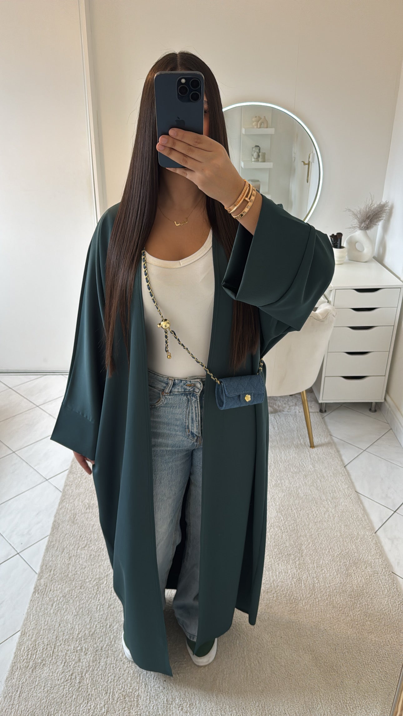 Kimono vert foncé