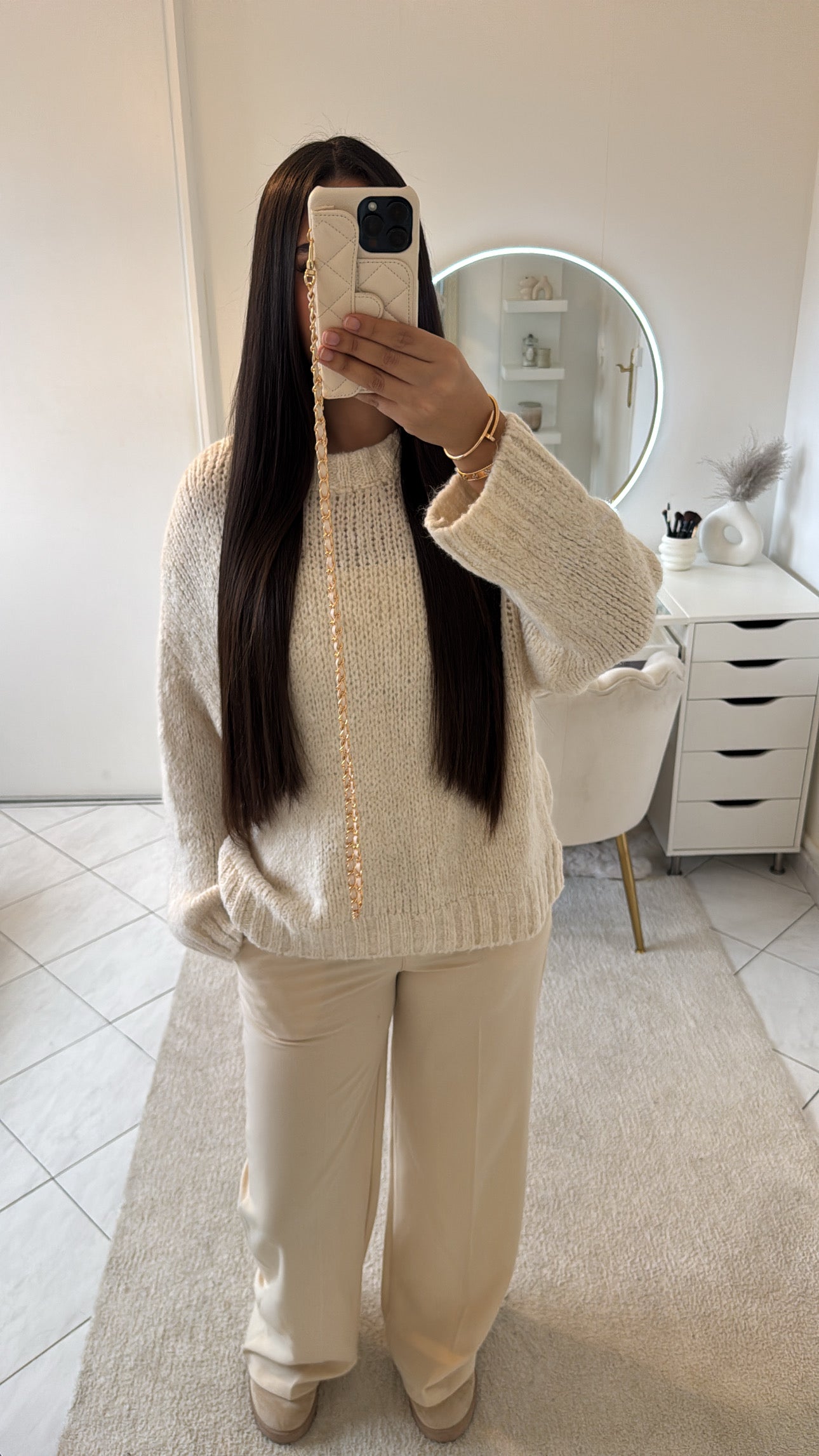 Pull beige clair