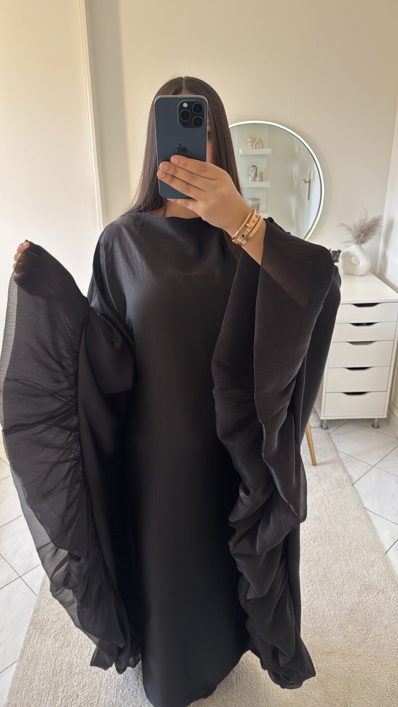 Robe yasmine noir