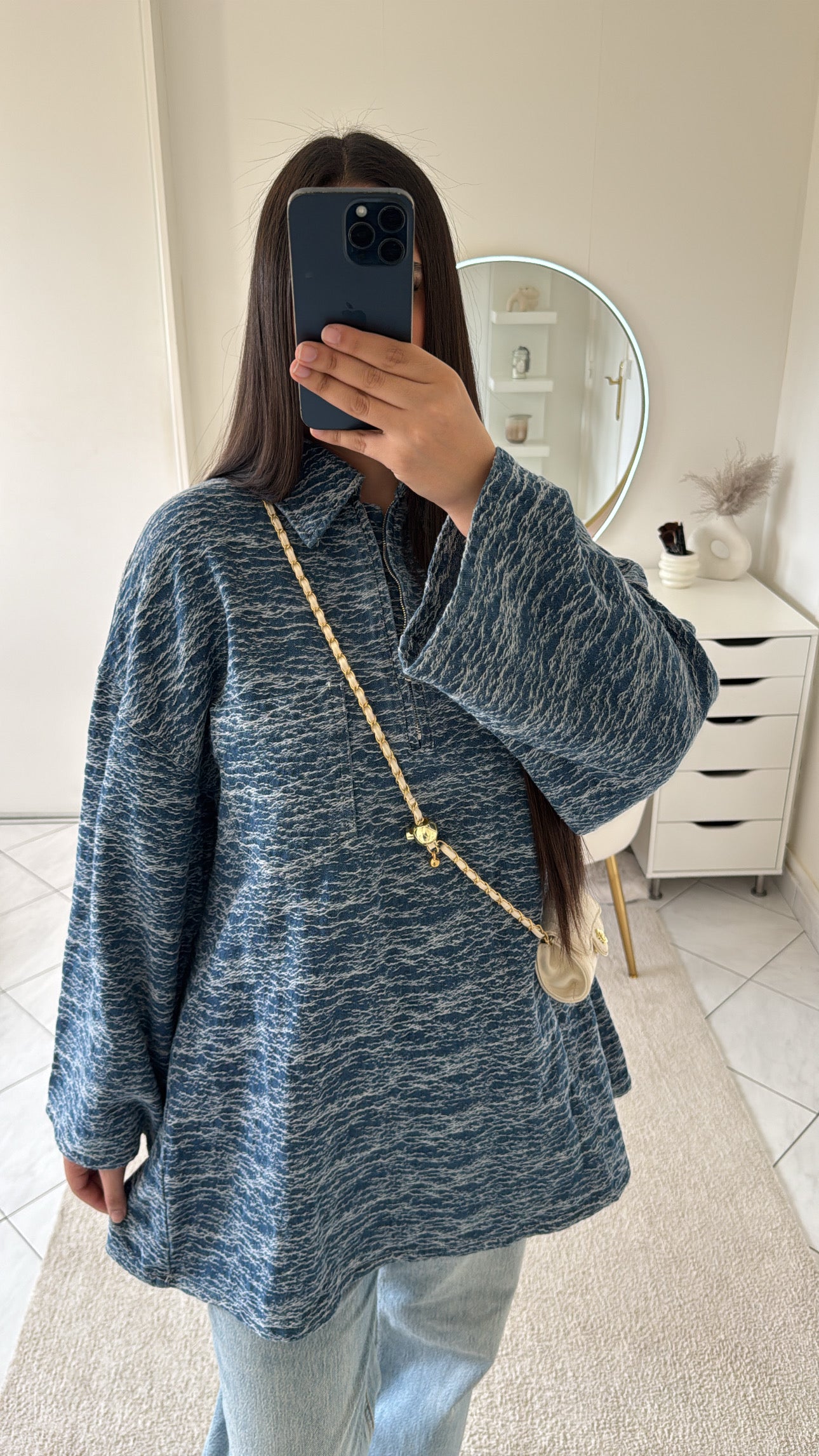 Pull bleu clair