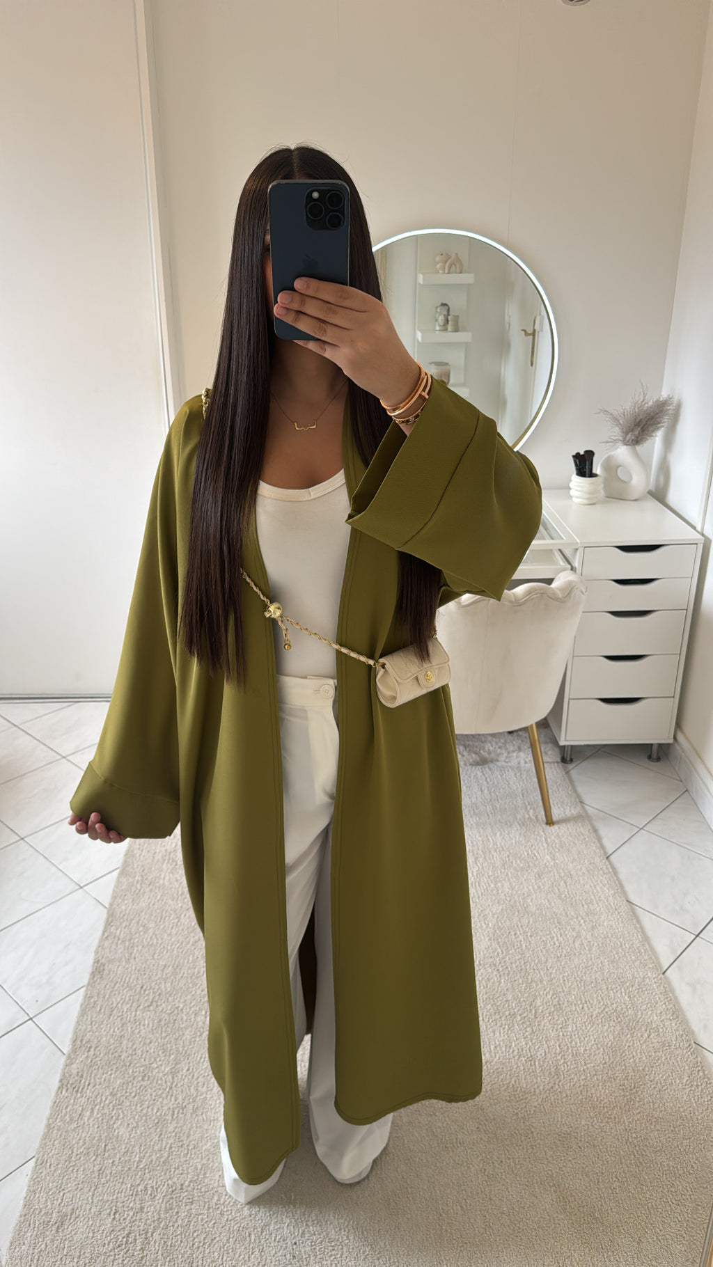 Kimono vert olive