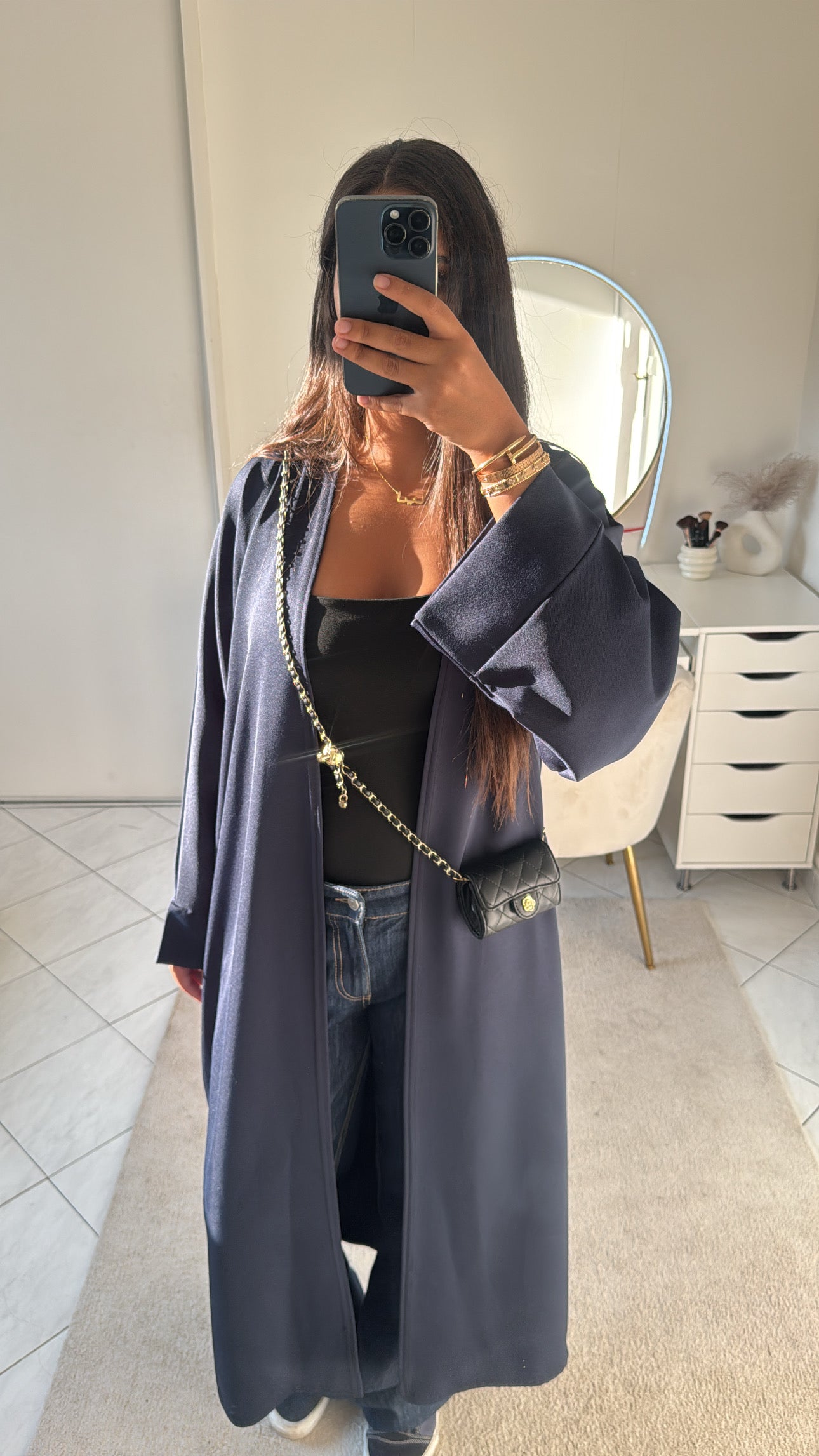 Kimono bleu foncé