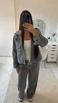 Veste courte gris