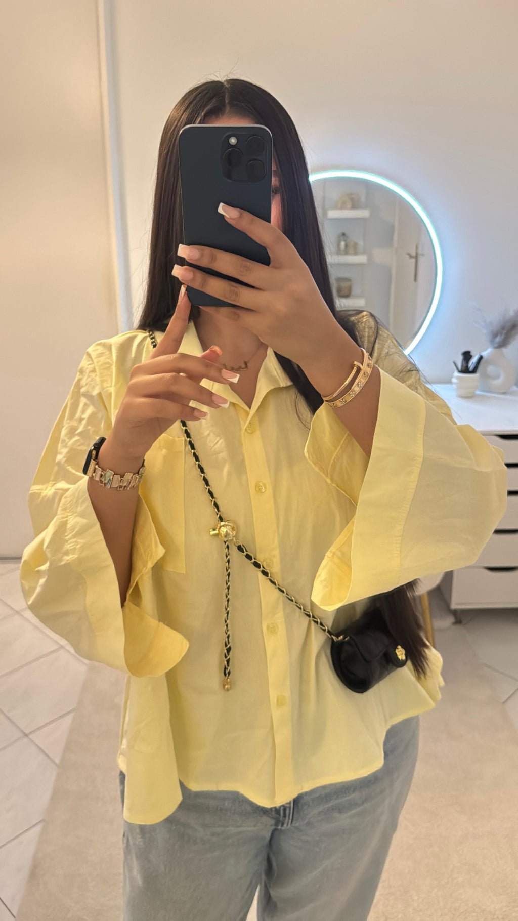Chemise jaune