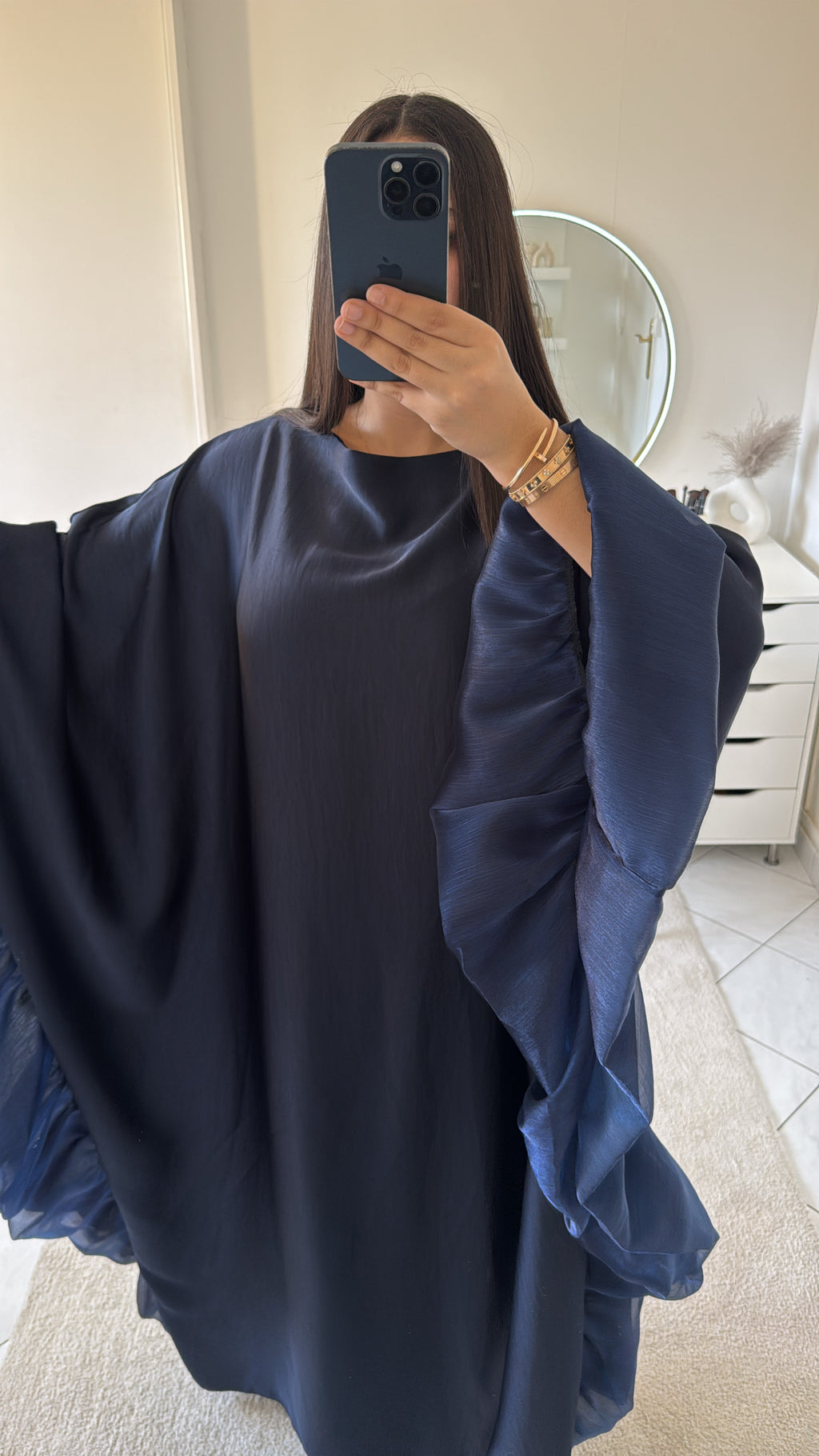 Robe yasmine bleu marine