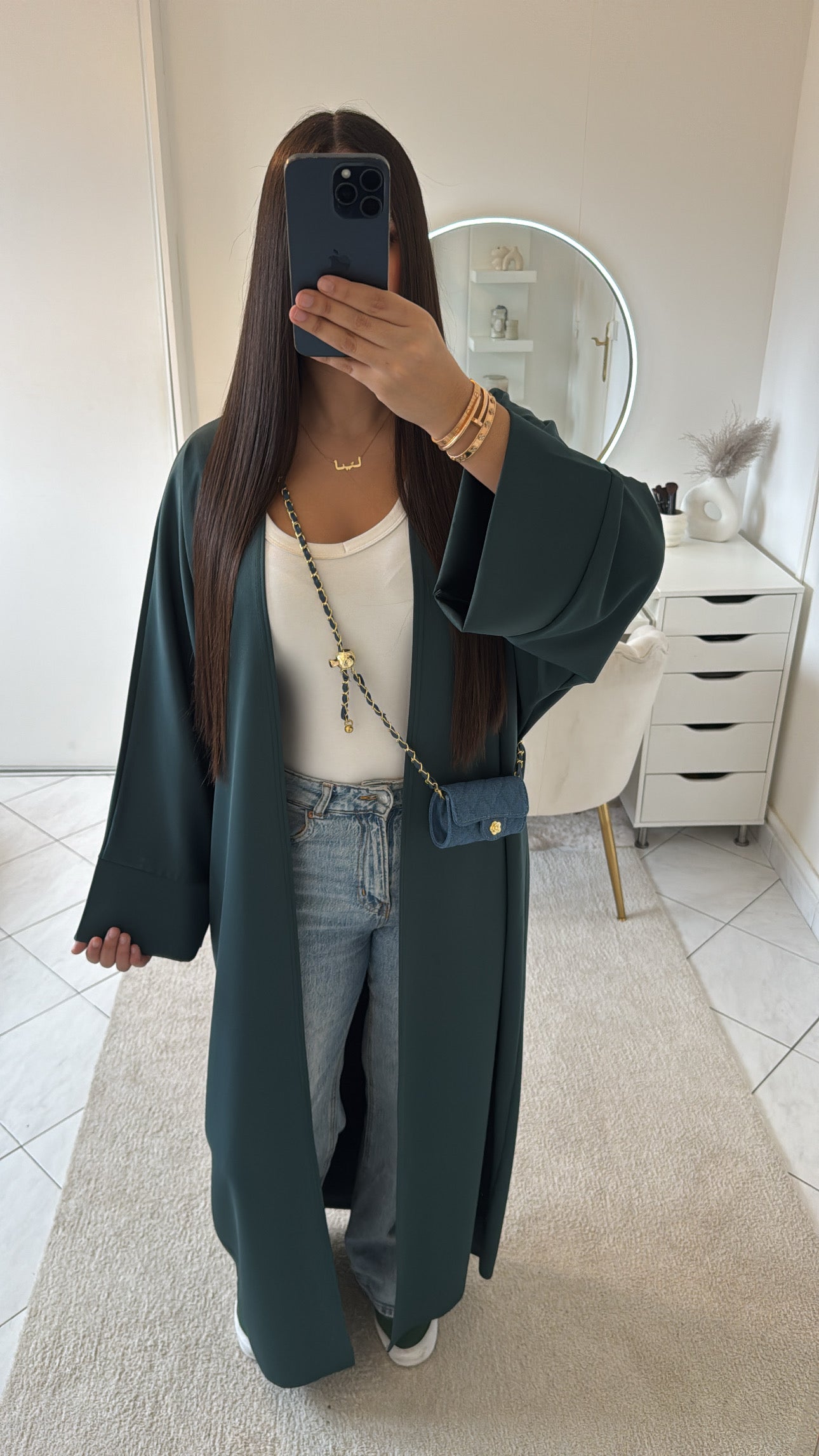 Kimono vert foncé