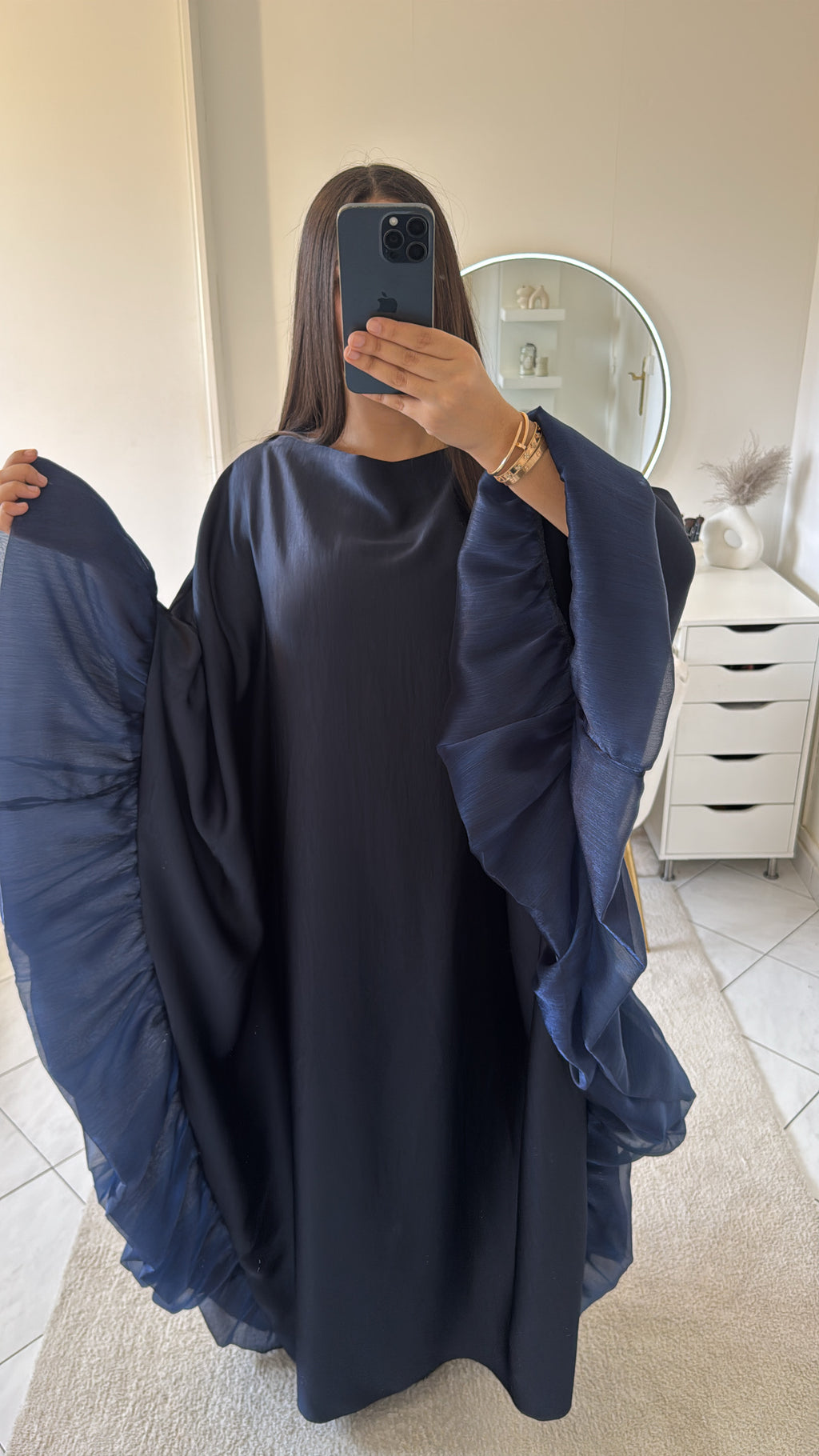 Robe yasmine bleu marine