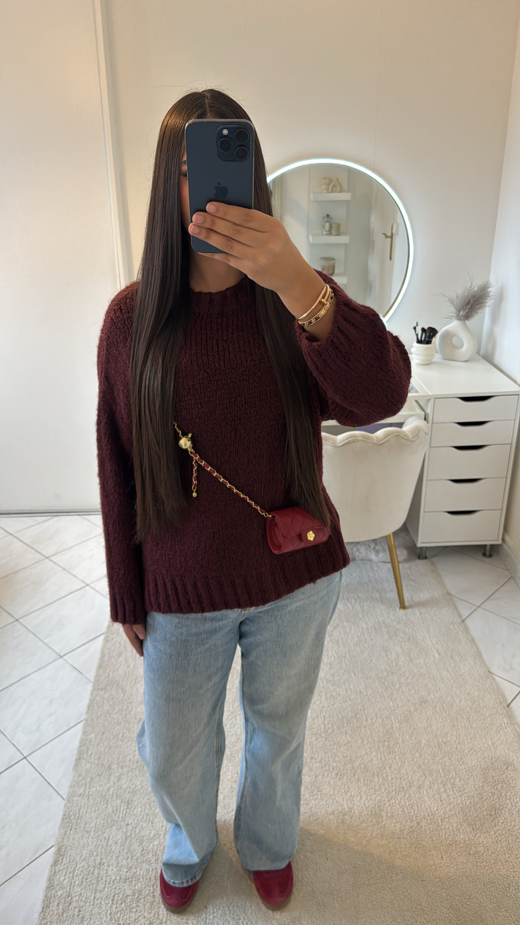 Pull bordeaux