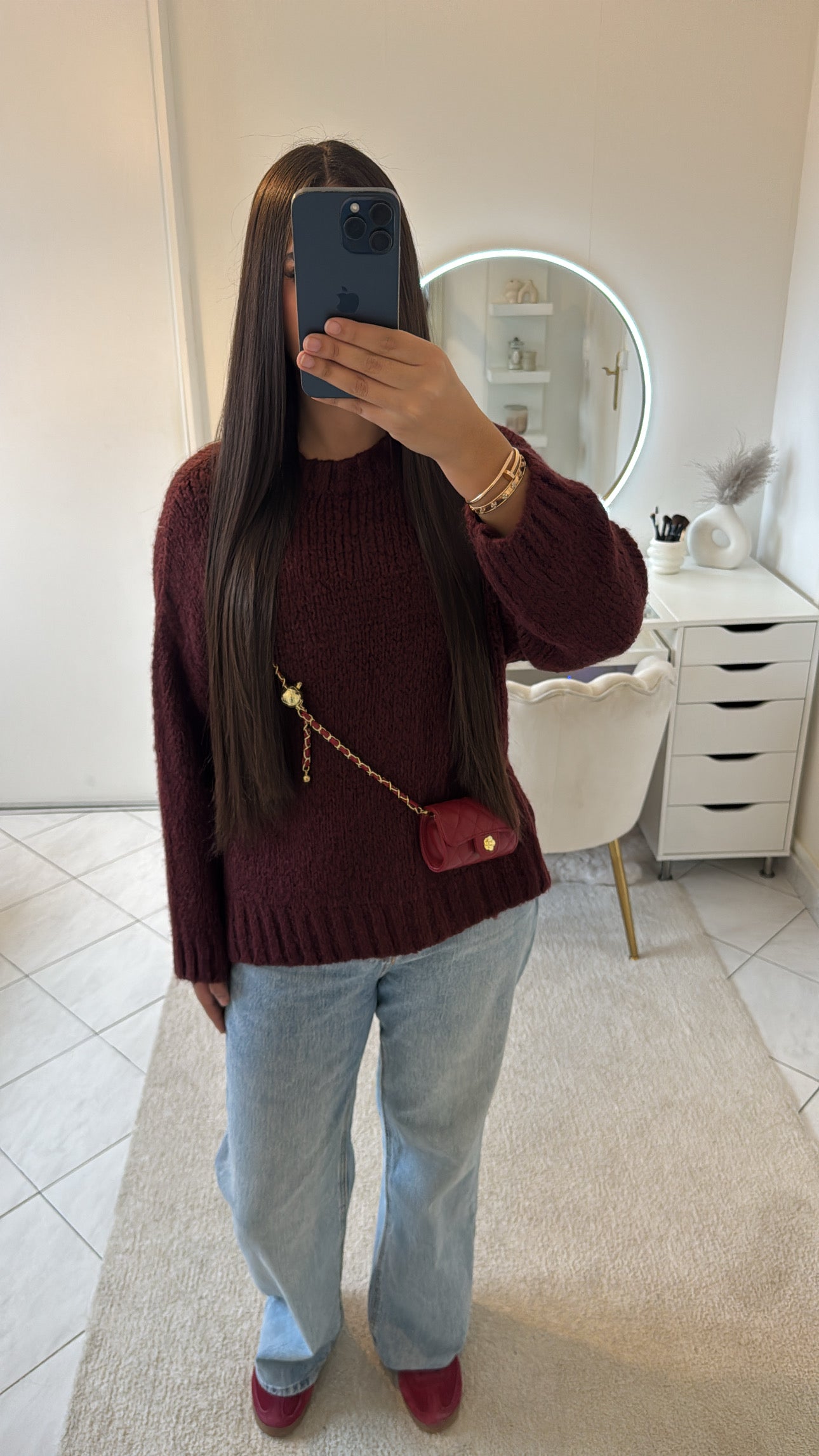 Pull bordeaux