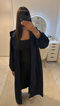 Parka bleu foncé