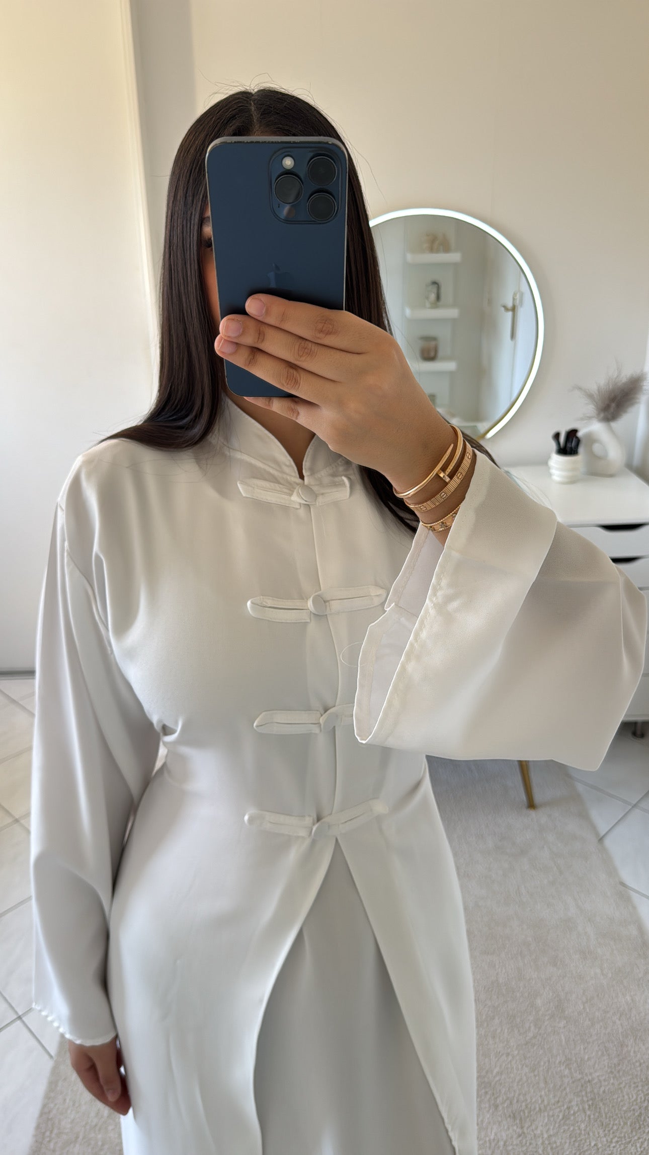 Ensemble robe blanc 2pièces