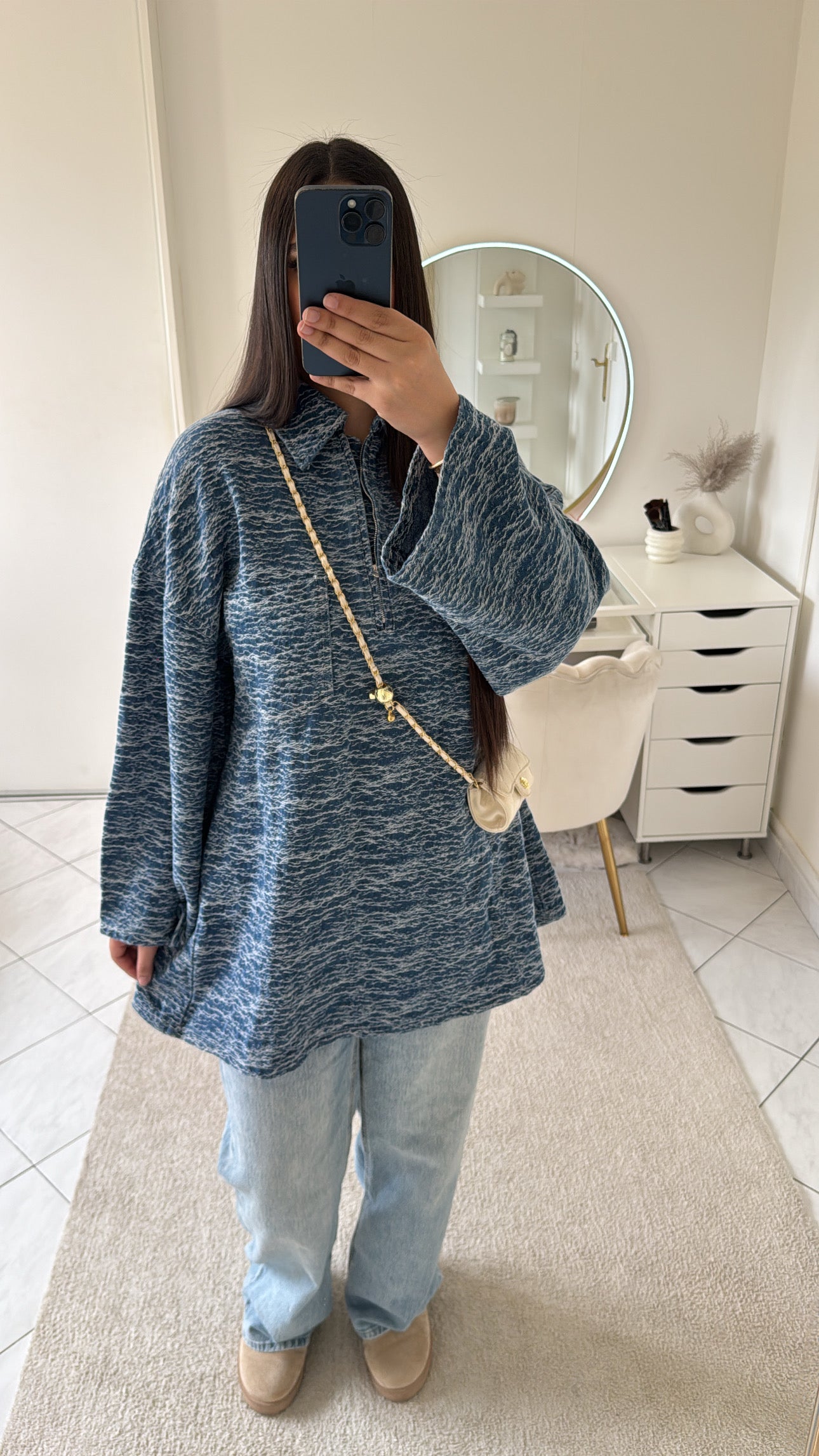 Pull bleu clair