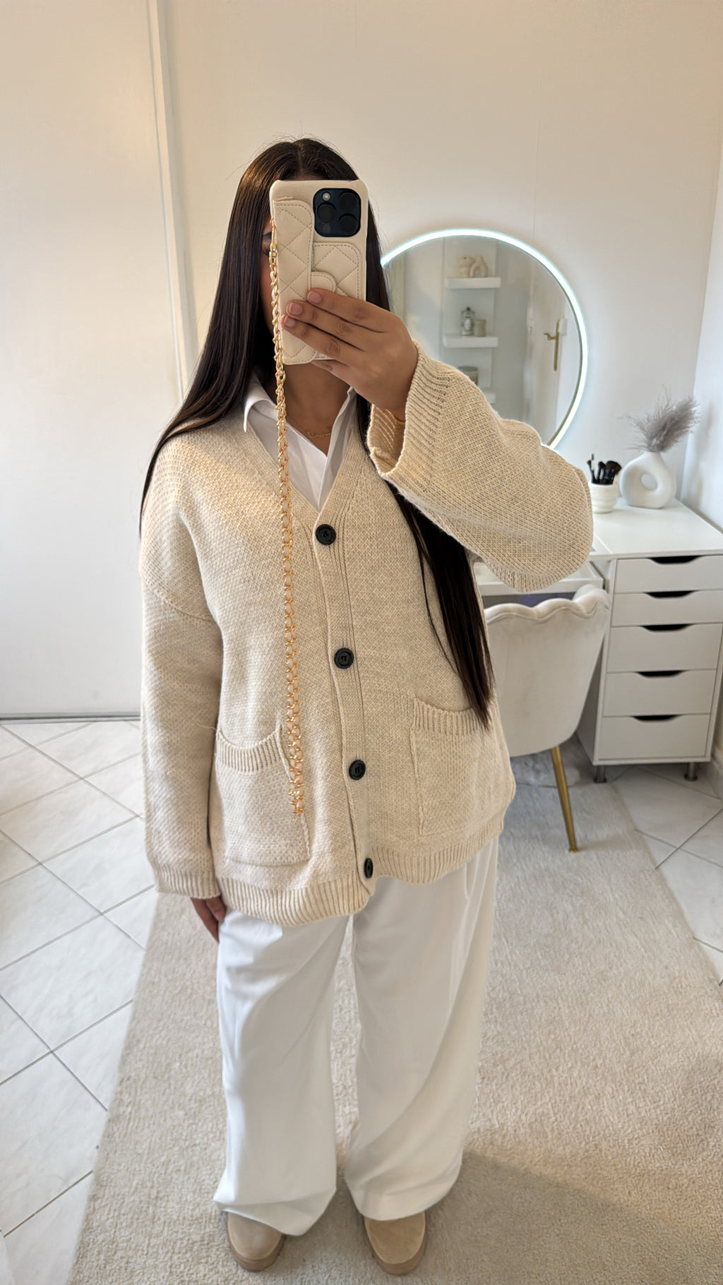 Cardigan beige