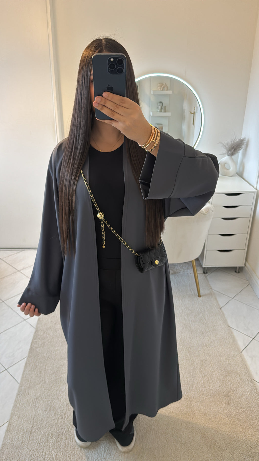 Kimono gris foncé