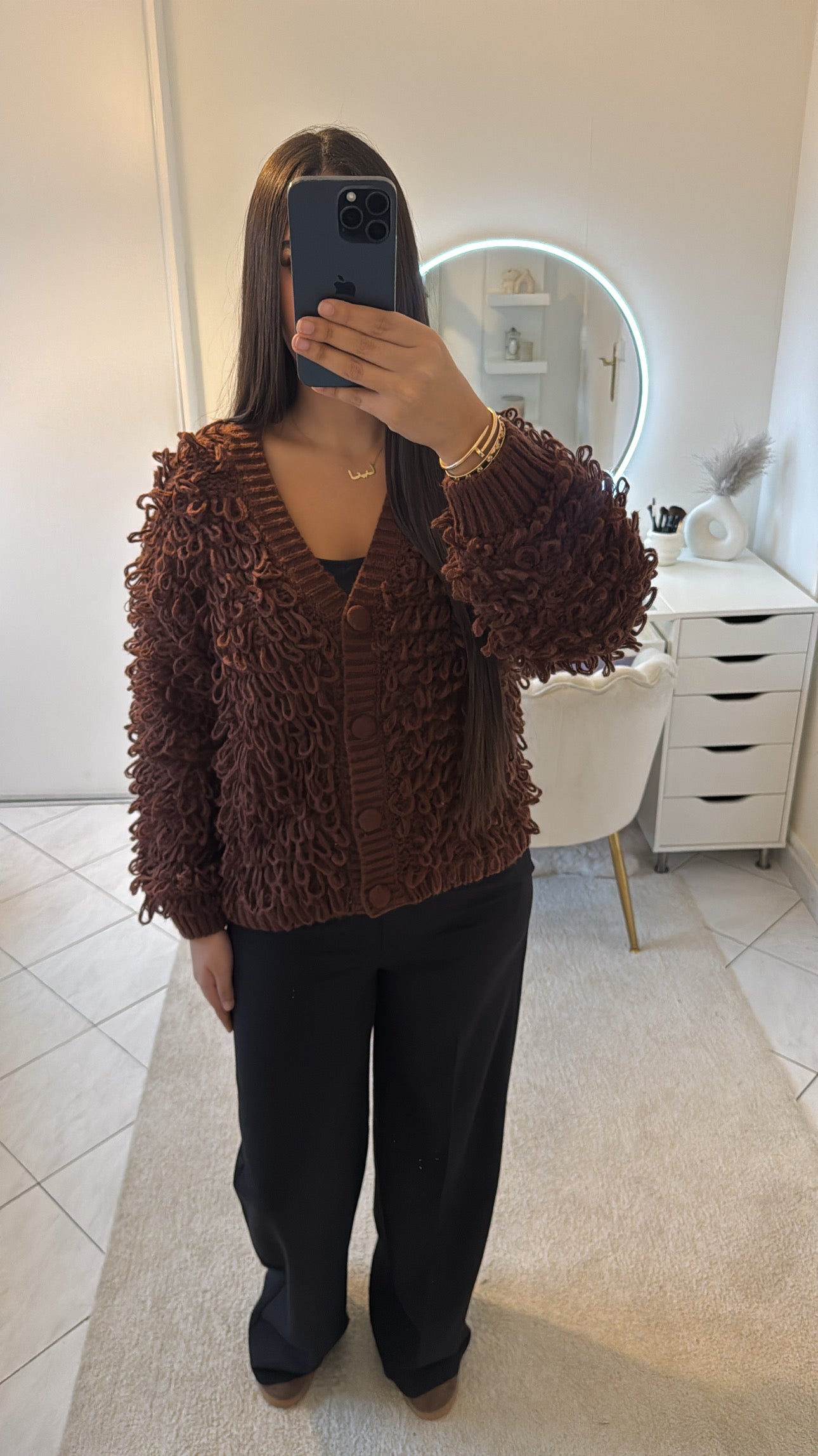 Cardigan marron