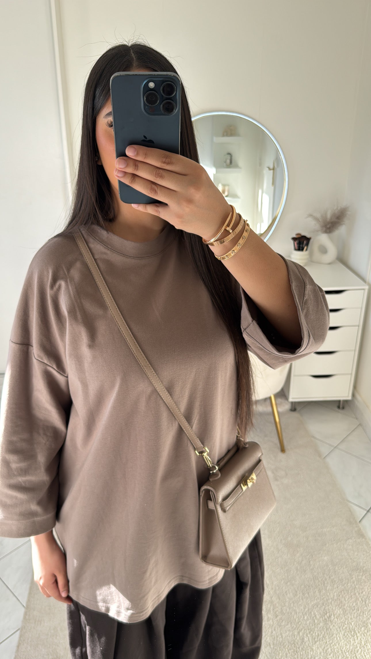 T-shirt taupe