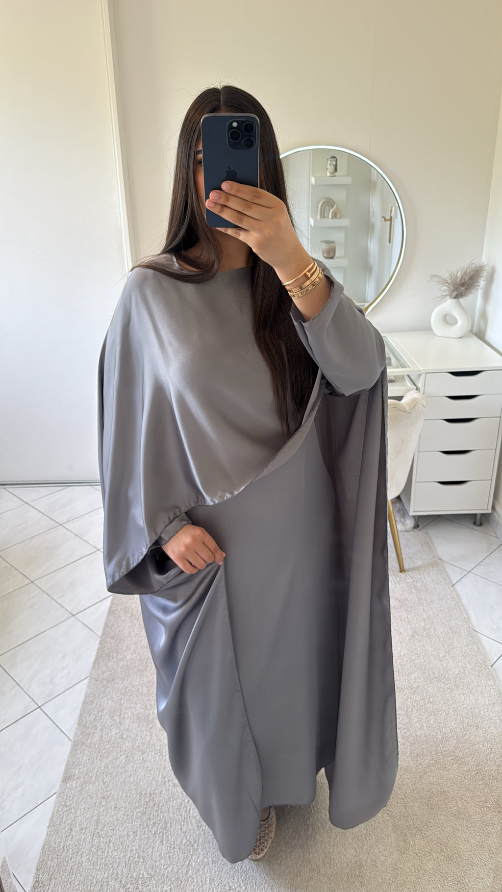 Robe fluide gris