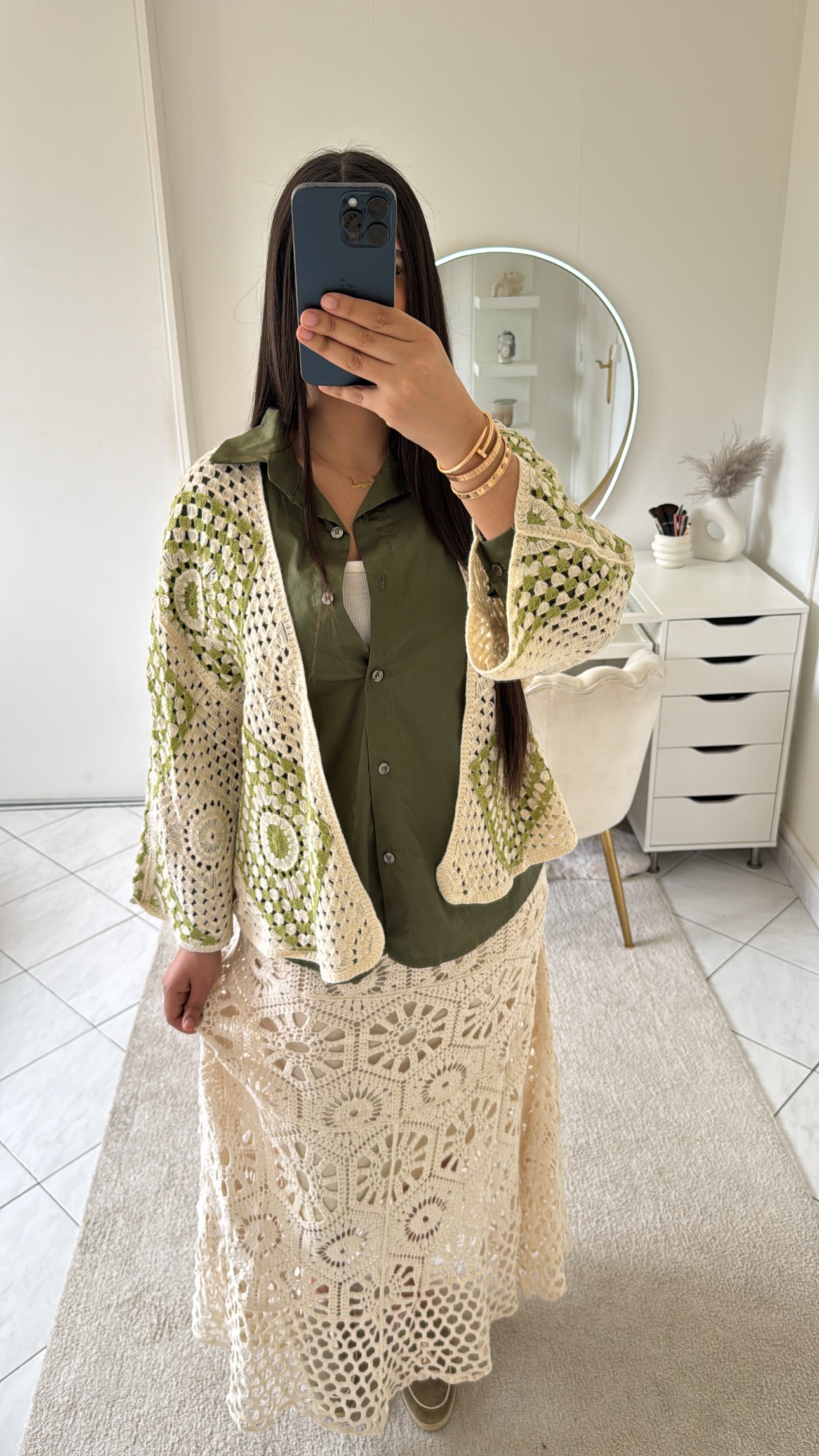 Chemise kaki