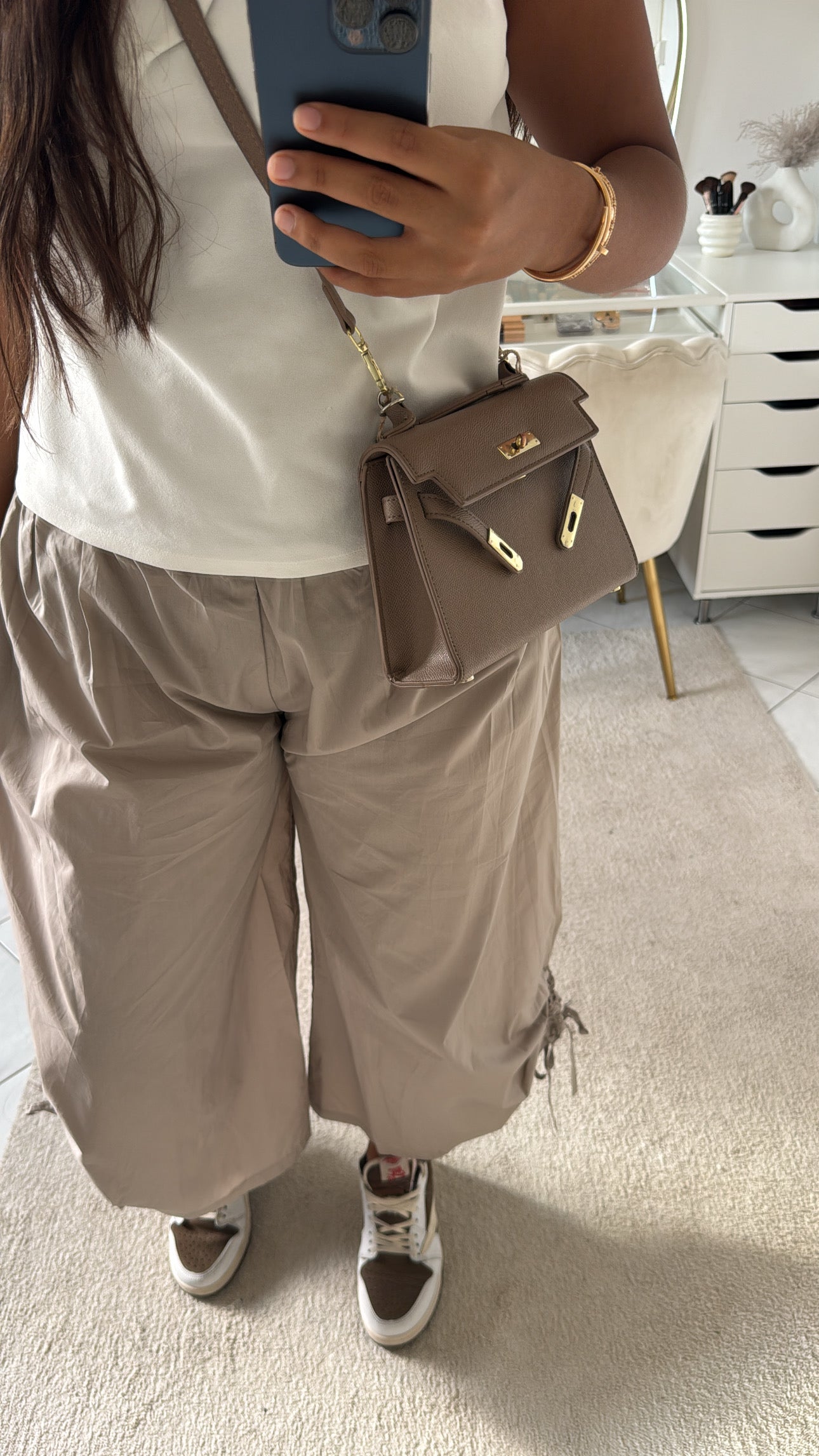 Pantacourt taupe