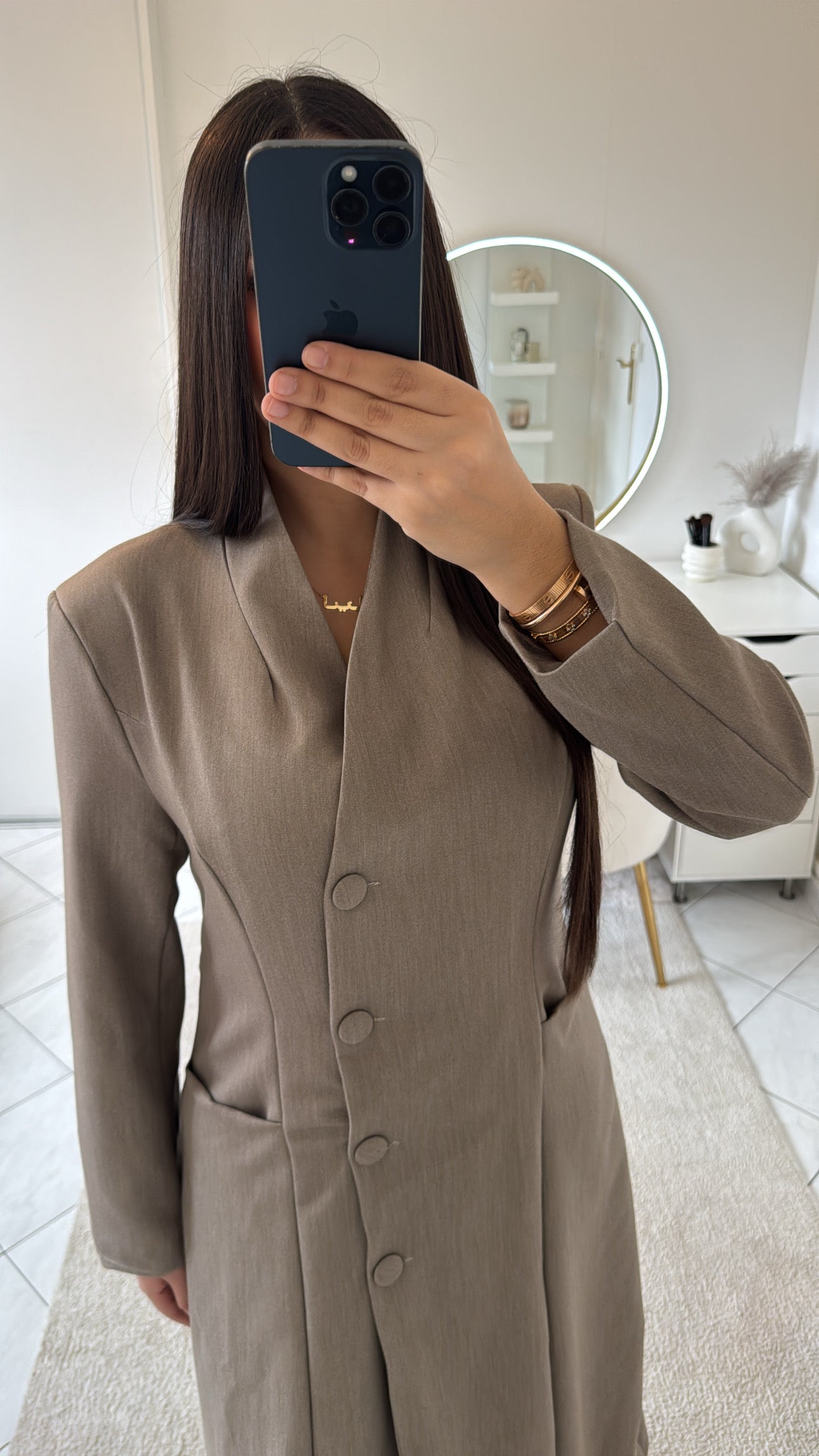 Blazer long taupe
