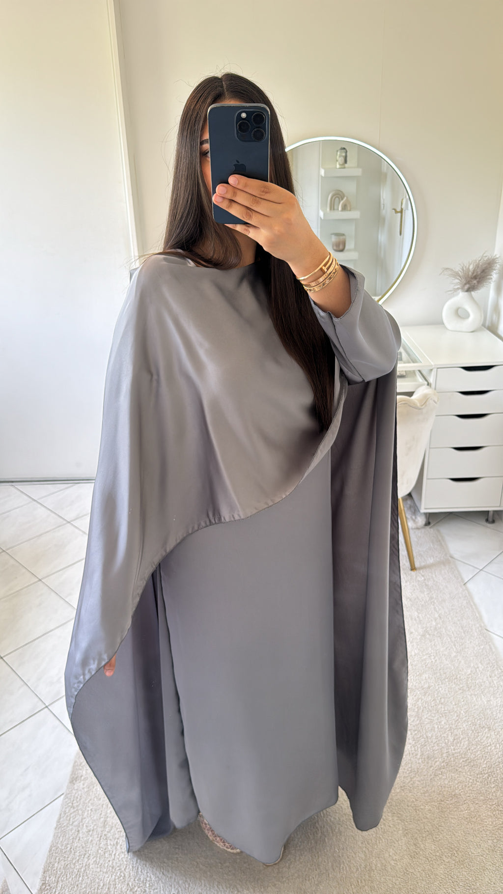Robe fluide gris