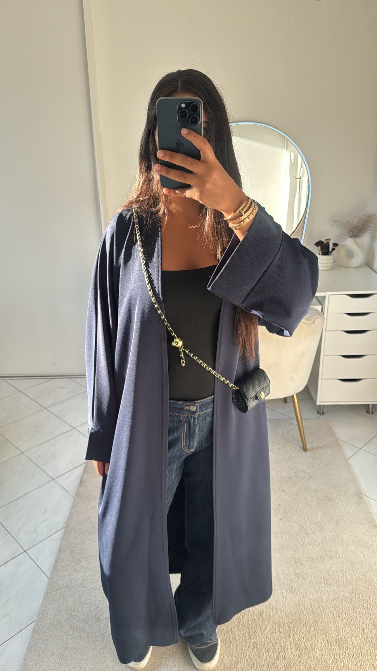 Kimono bleu foncé
